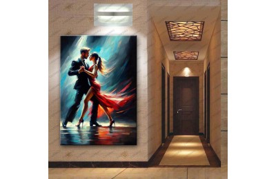 Tango Yapan Çift Dekoratif Tablo dkmr533