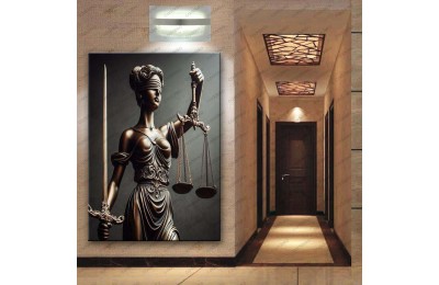 Adalet Tanrıçası Themis Avukat Hukuk Tablosu hkk29