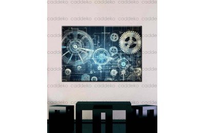 Mimarlık Ofisi Dekorasyonu İçin Kanvas Tablo dkmr317