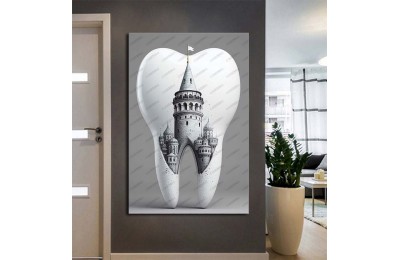 Ağız ve Diş Sağlığı Diş Tablosu Diş Hastanesi Dekorasyon İstanbul Galata Kulesi dsc478