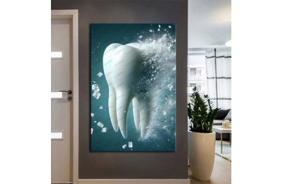 Ağız ve Diş Sağlığı Diş Tablosu Diş Hastanesi Dekorasyon Buz dsc479