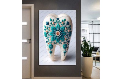 Ağız ve Diş Sağlığı Diş Tablosu Diş Hastanesi Dekorasyon Anadolu Motif dsc481