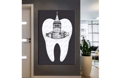 Ağız ve Diş Sağlığı Diş Tablosu Diş Hastanesi Dekorasyon İstanbul Galata Kulesi dsc482