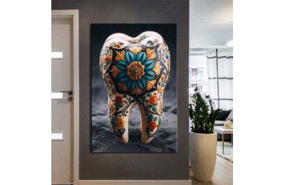 Ağız ve Diş Sağlığı Diş Tablosu Diş Hastanesi Dekorasyon Anadolu Motif dsc547