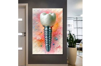 Ağız ve Diş Sağlığı Diş Tablosu Diş Hastanesi Dekorasyon Diş İmplant dsc553