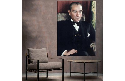 Atatürk Renklendirme Özel Seri Kanvas Tablo dkm-k64-5