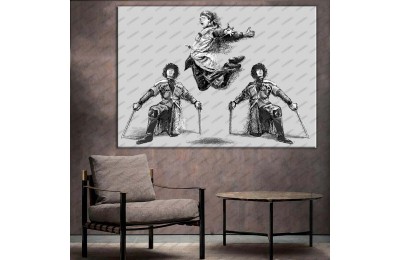 Adige Çerkez Dansı Kanvas Tablo dkm135