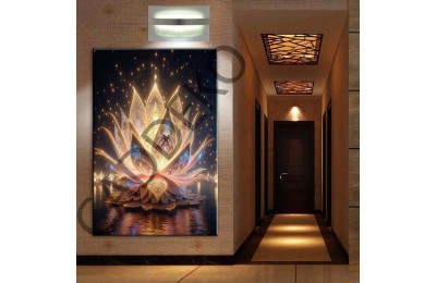 Abstrakt Çiçekler Kanvas Tablo dkmr334