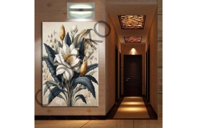 Çiçekler Pastel Kanvas Tablo dkmr338