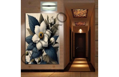 Çiçekler Pastel Kanvas Tablo dkmr339