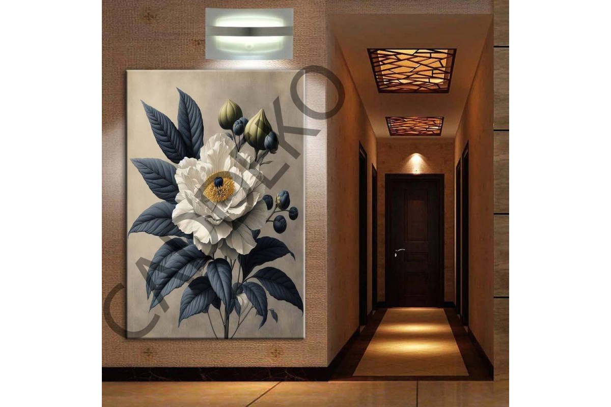 Çiçekler Pastel Kanvas Tablo dkmr340 Çiçekler Pastel Kanvas Tablo dkmr340