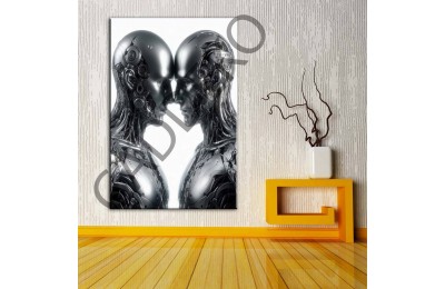 Mekanik Aşk Kanvas Tablo dkmr366