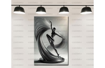 Modern Heykel Figür Dekoratif Kanvas Tablo dkmr485