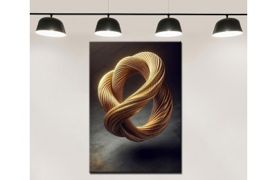 Gold Abstrakt Dekoratif Tablo dkmr521