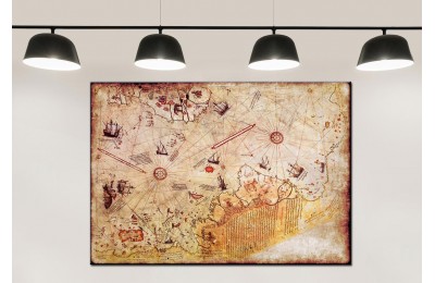 Piri Reis Haritası Tablo Piri Reis Haritası Tablosu dkmr264