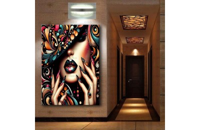 Tırnak Süsleme, Nail Art Kanvas tablosu dkm-trn3