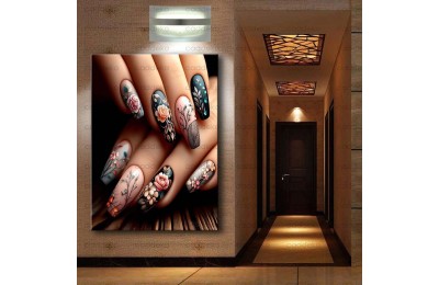 Tırnak Süsleme, Nail Art Kanvas tablosu dkm-trn5
