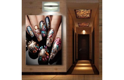 Tırnak Süsleme, Nail Art Kanvas tablosu dkm-trn7